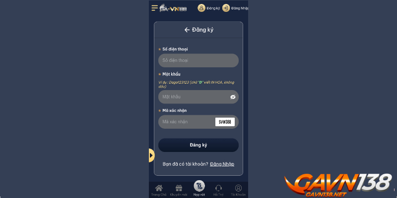 dang ky gavn138 luu y can nam