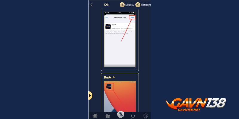 tai app gavn138 ve thiet bi dien thoai ios